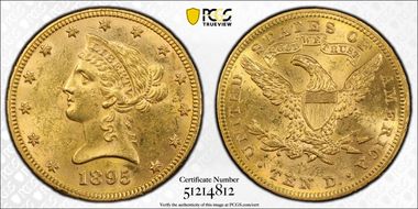 1895 $10 MS61