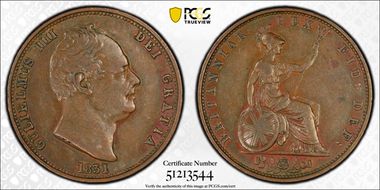 1831 1/2D S-3847 AU53BN