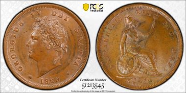 1826 1D S-3823 MS63BN