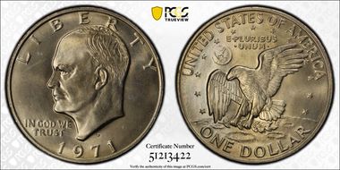 1971-D $1 MS67