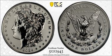 2024-S $1 Morgan Dollar Rev PR Two-Coin Reverse Proof Set First Strike PR70