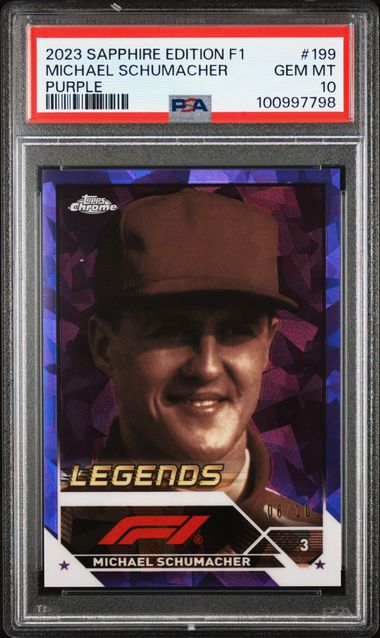 2023 Topps Topps Chrome PURPLE #199 Michael Schumacher front
