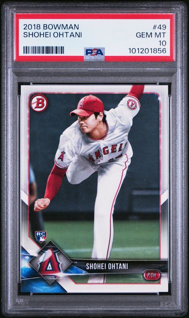 2018 Bowman Base #49 Shohei Ohtani front