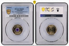 2024-C $2 War Animal Remembrance Colorized MS68