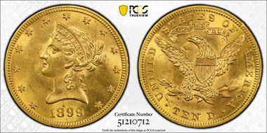 1899 $10 MS63