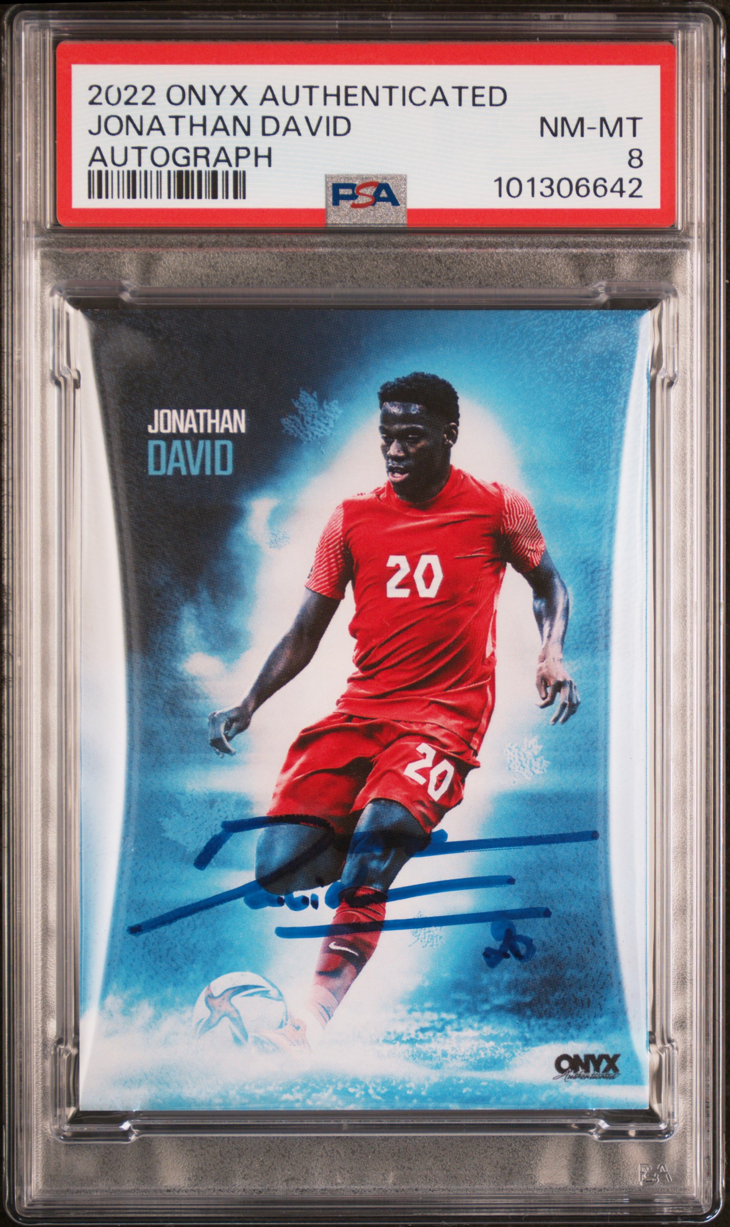 2022 Onyx Authenticated Jonathan David Jonathan David (Autograph) Nm-Mt 8 front