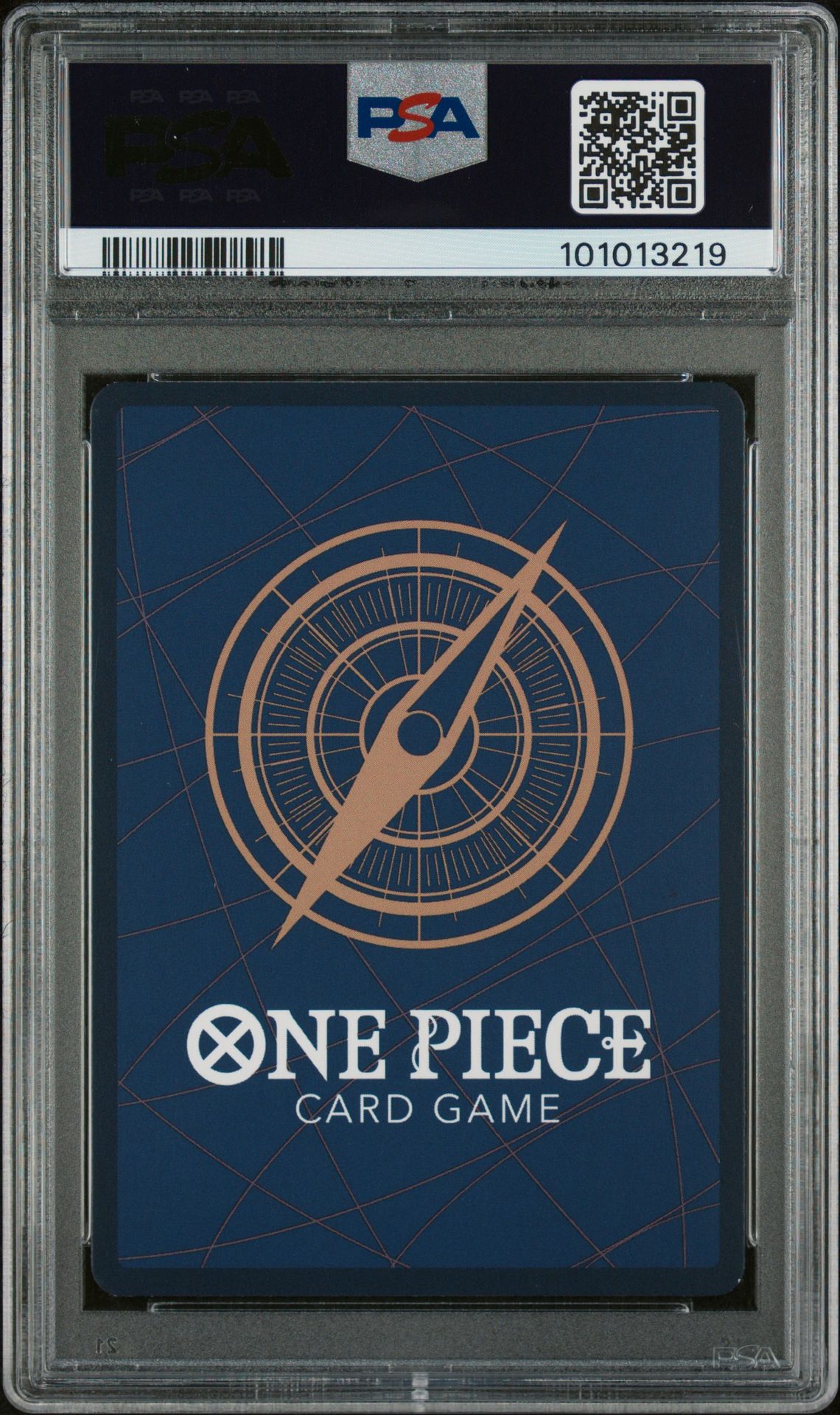 2023 One Piece Op05-Awakening Of The New Era Monkey D. Luffy #119 (Alternate Art) Gem Mt 10 back view - PSA certificate #101013219