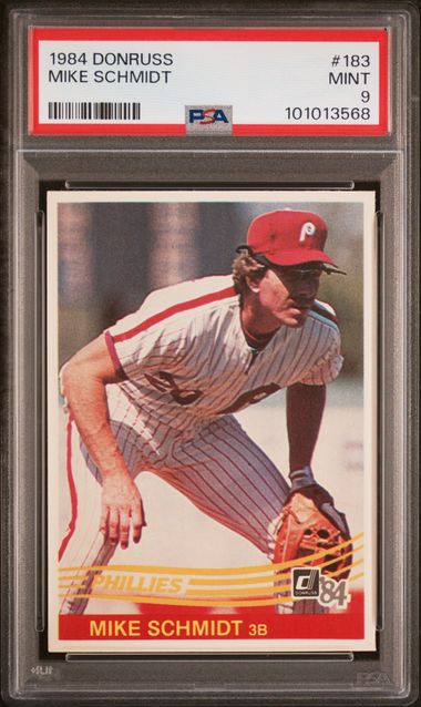 1984 Donruss Mike Schmidt #183 Mint 9 front