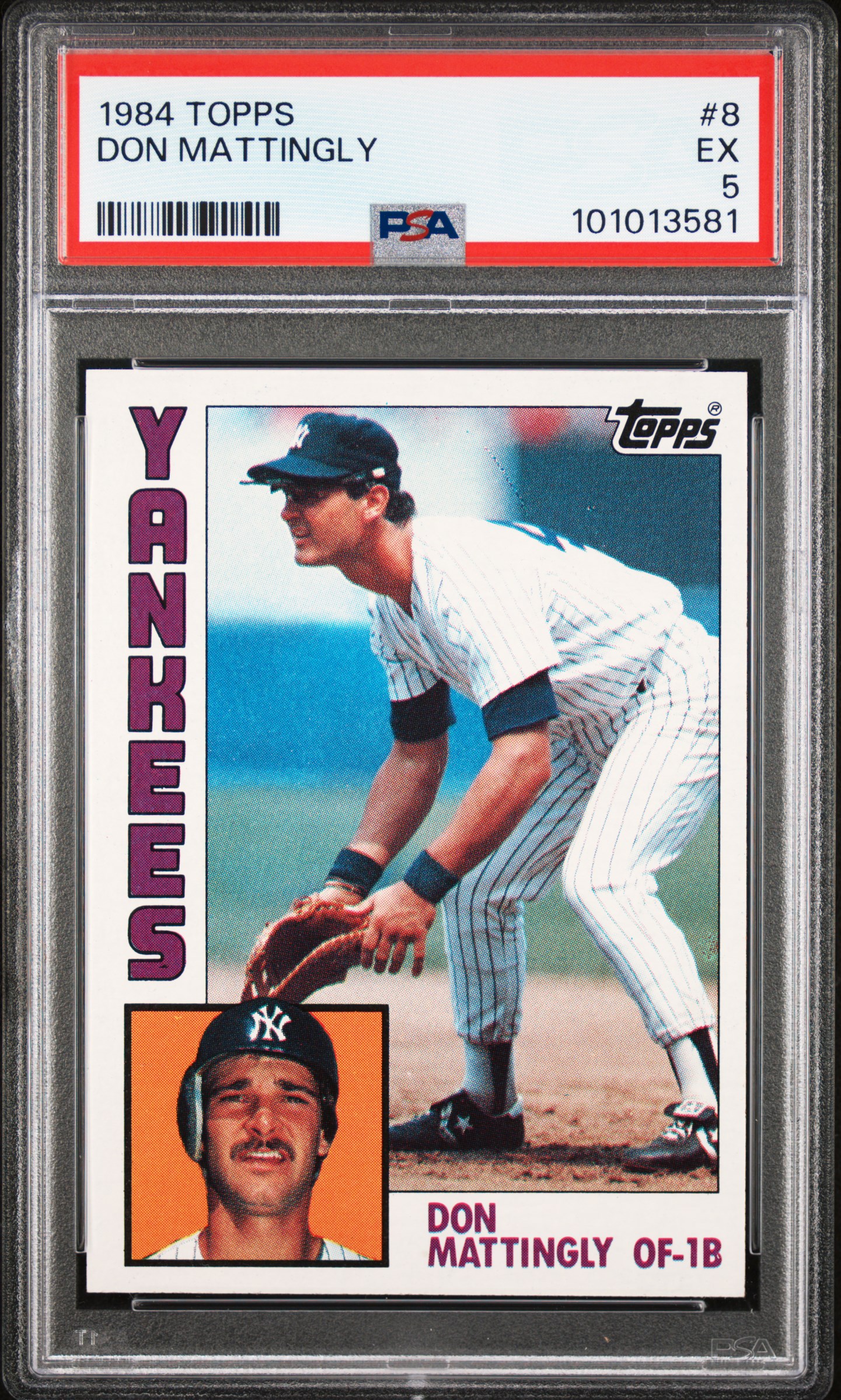 1984 Topps Don Mattingly #8 Ex 5 front