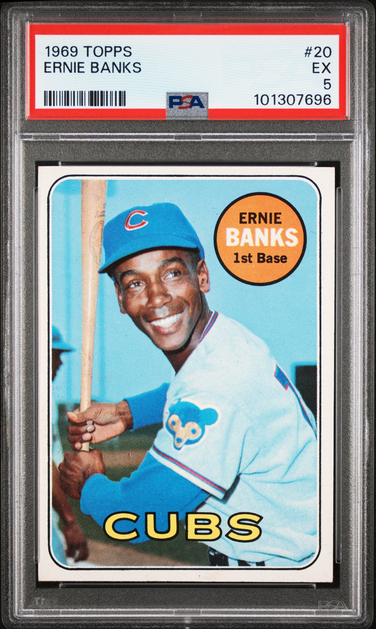 1969 Topps Ernie Banks #20 Ex 5 front