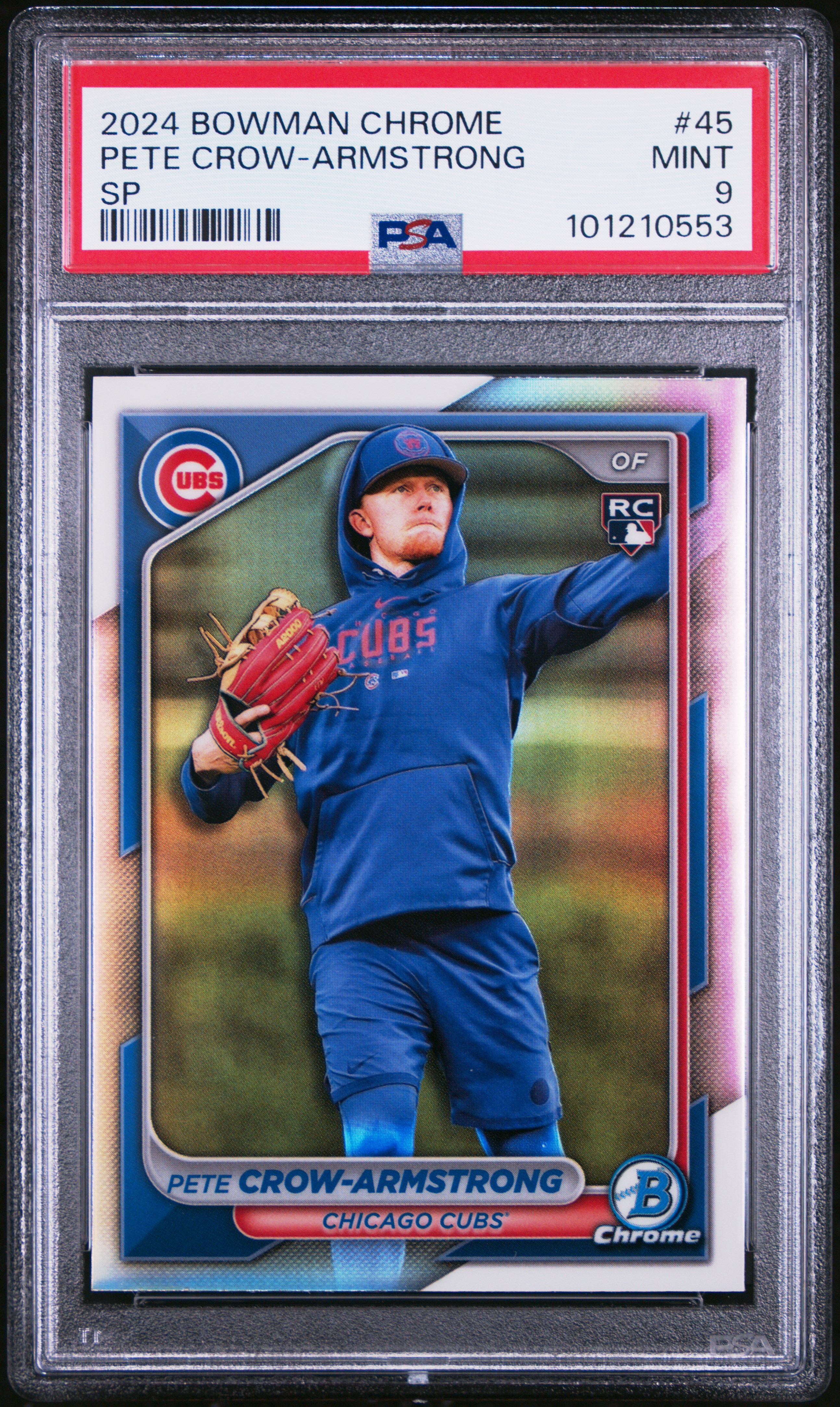 2024 Bowman Chrome Pete Crow-Armstrong #45 (Sp) Mint 9 front