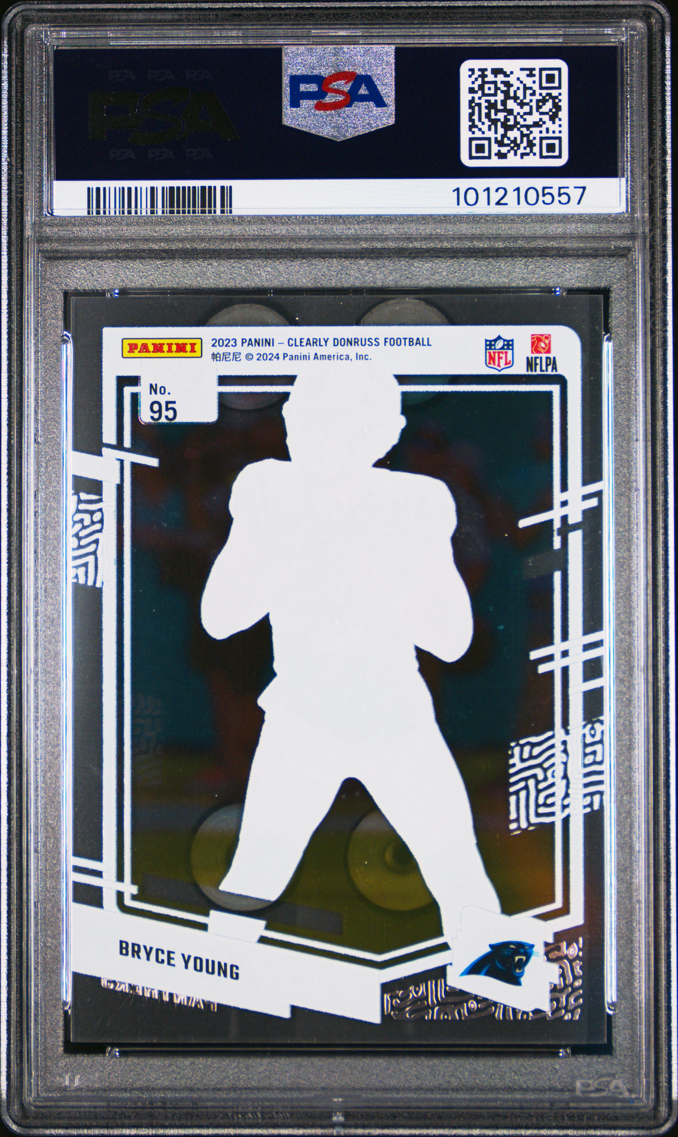 2023 Panini Clearly Donruss Bryce Young #95 Nm-Mt 8 back