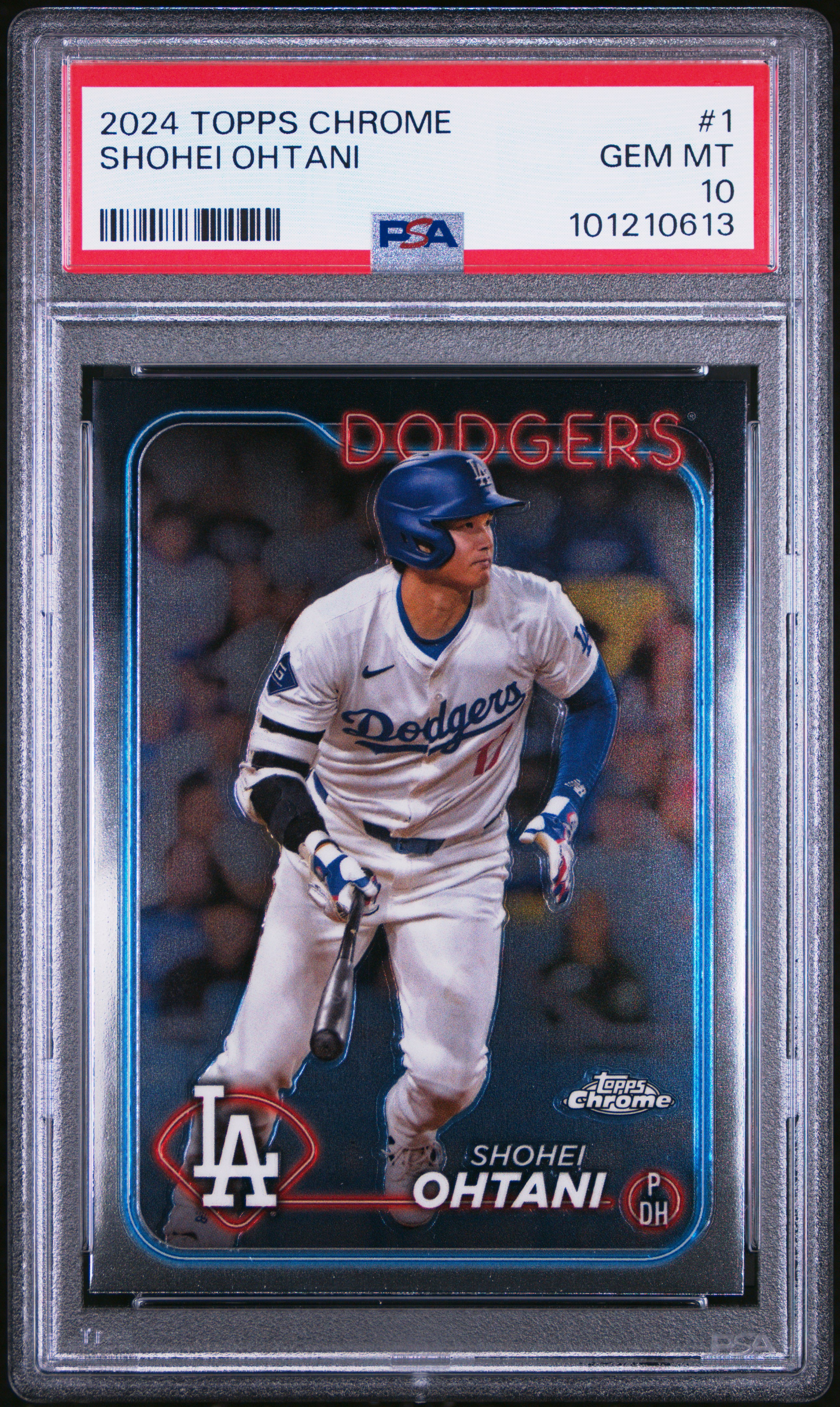 2024 Topps Chrome Shohei Ohtani #1 Gem Mt 10 front