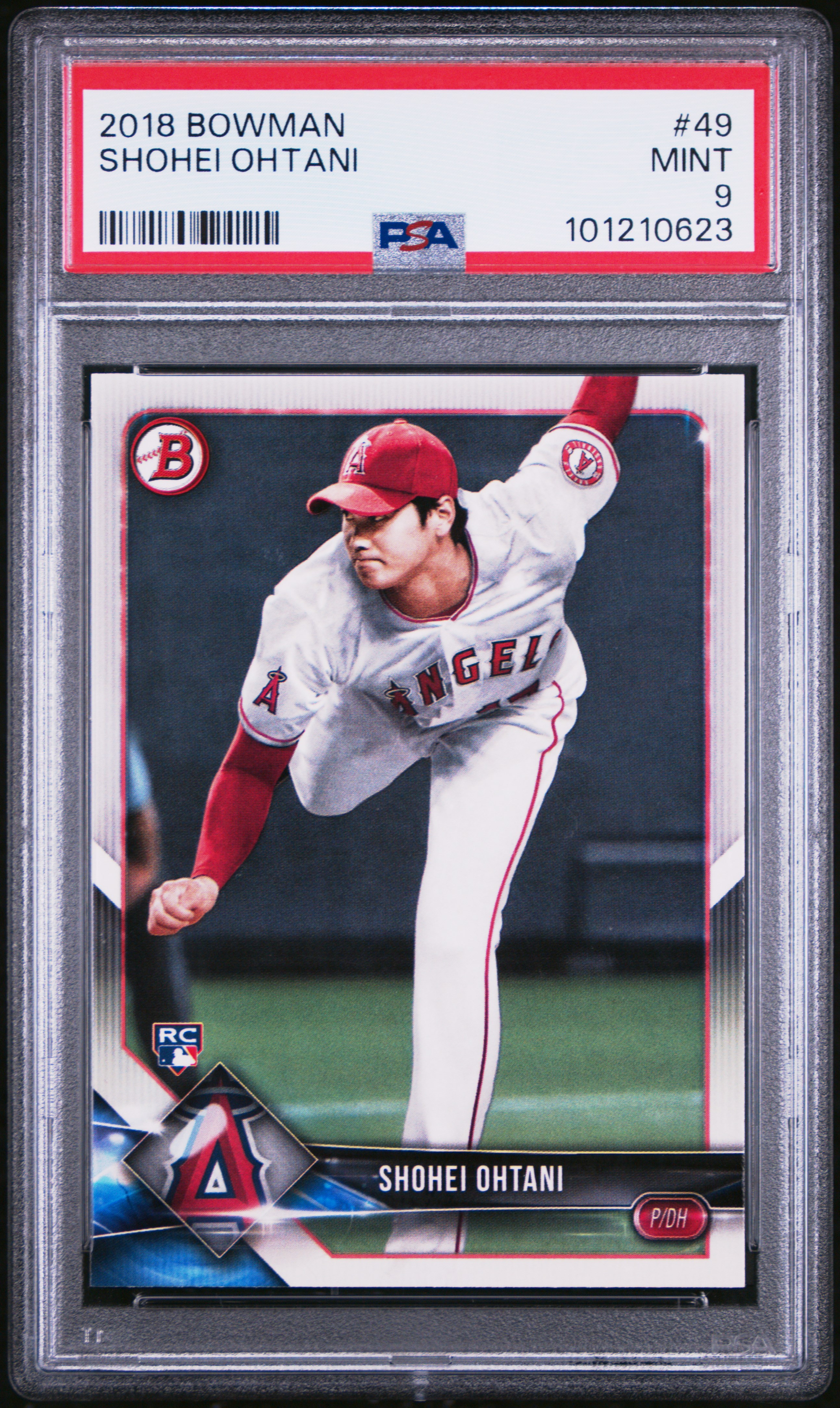 2018 Bowman Shohei Ohtani #49 Mint 9 front