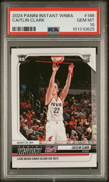 2024 Panini Instant Wnba Caitlin Clark #186 Gem Mt 10 front