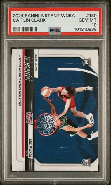 2024 Panini Instant Wnba Caitlin Clark #180 Gem Mt 10 front