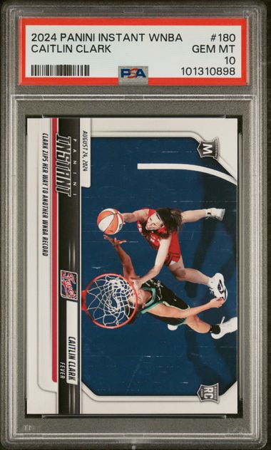 2024 Panini Instant Wnba Caitlin Clark #180 Gem Mt 10 front