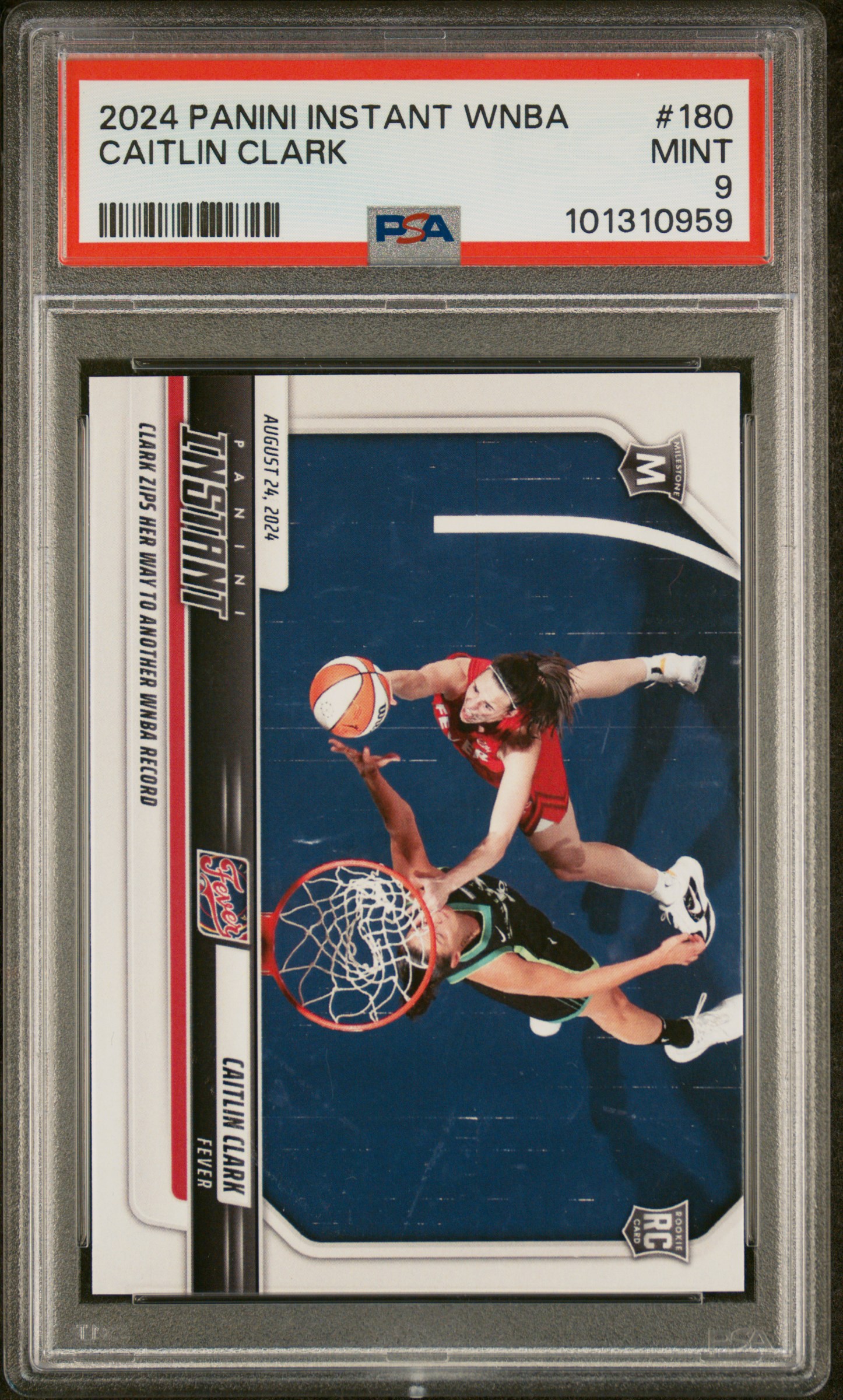 2024 Panini Instant Wnba Caitlin Clark #180 Mint 9 front