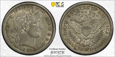 1897-S 25C XF45