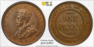 1919 //. (m) 1D Dot below, DDO AU58BN