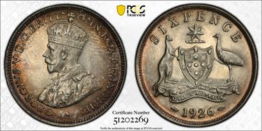 1926(m,sy) 6D 2 with Serif MS63