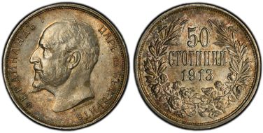 1913 50 St KM-30  Ag MS62