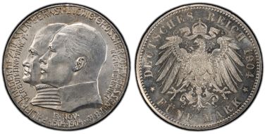 1904 5 Mk 400th Birthday J-75 MS64