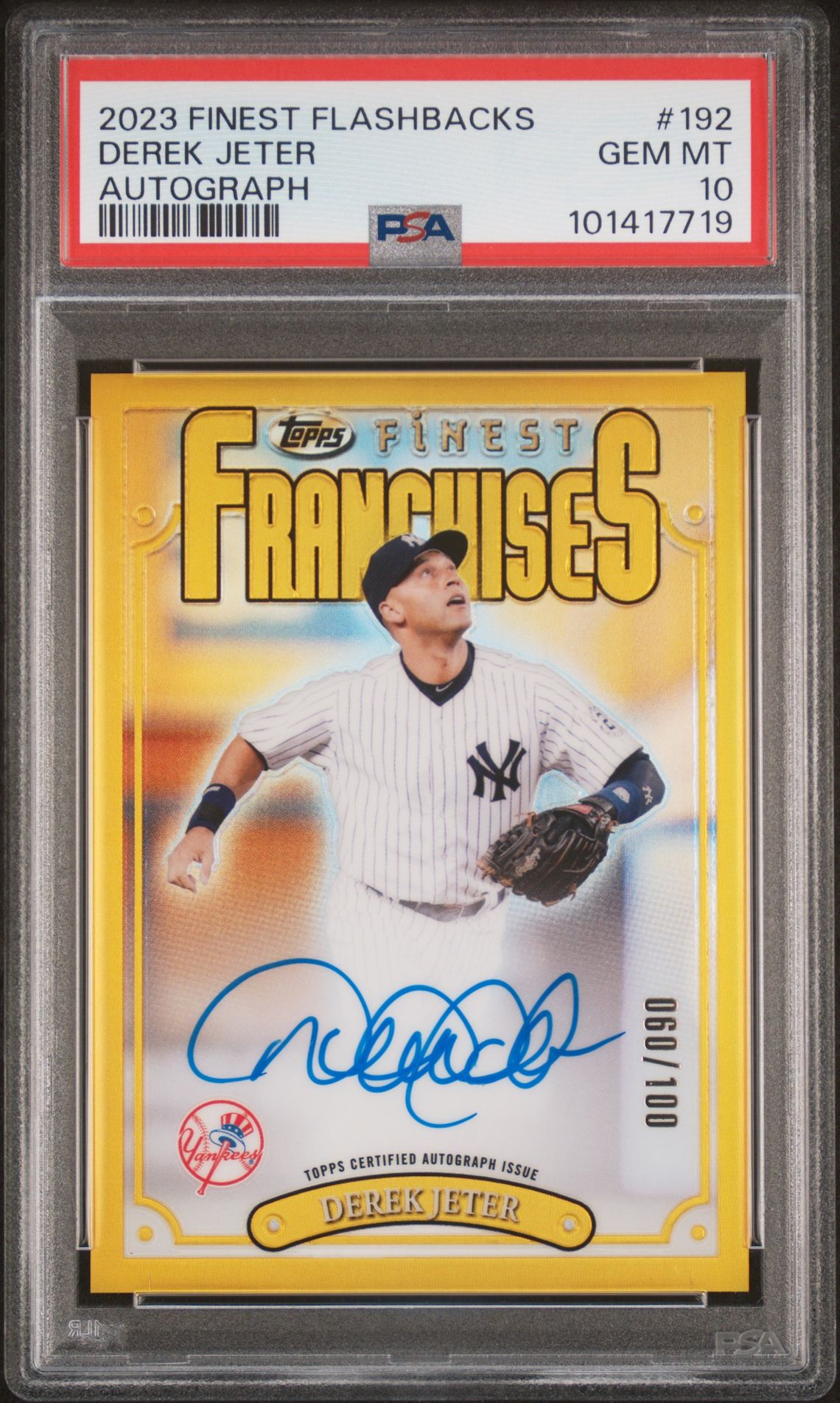 2023 Topps TOPPS FINEST FLASHBACKS AUTOGRAPH #192 Derek Jeter front