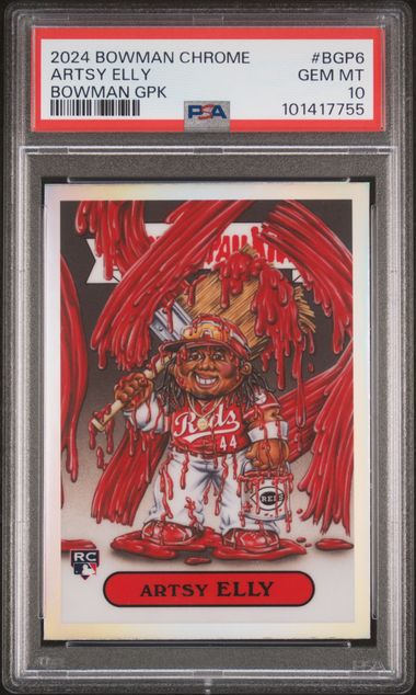 2024 Bowman Chrome Garbage Pail Kids Bowmangpk Chrome #BGP6 Artsy Elly front