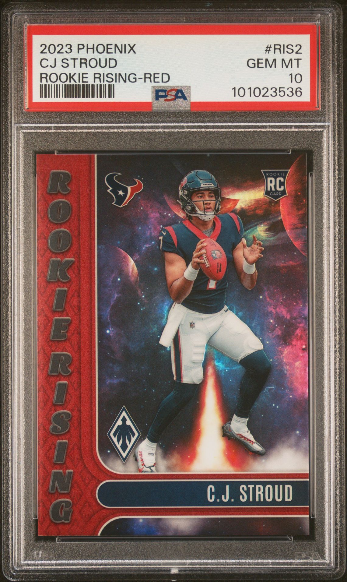 2023 PANINI PHOENIX ROOKIE RISING Red #RIS2 Cj Stroud front