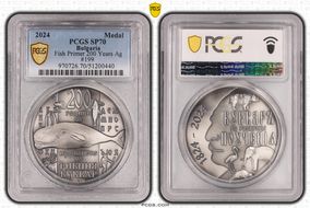 2024 Medal Fish Primer 200 Years Ag SP70