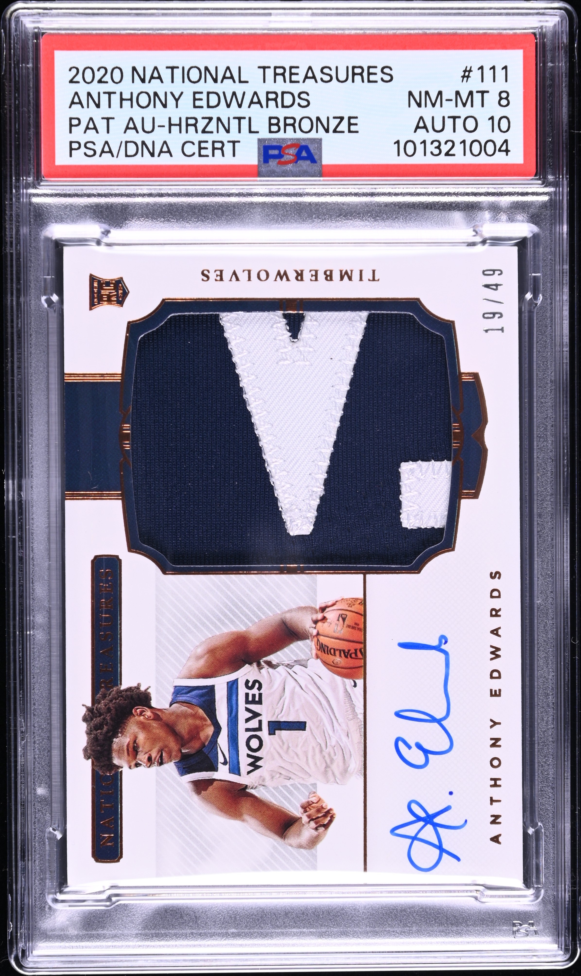 【PSA】 Anthony Edwards直筆サイン入りジャージ PSA】 Anthony Edwards直筆サイン入りジャージ Autographed/Signed