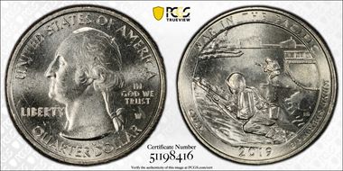 2019-W 25C War in the Pacific NP MS64