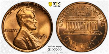 1961 1C MS66+ RD