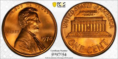 1974 1C MS67+ RD