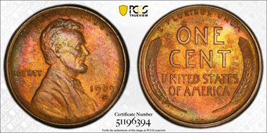 1909-S VDB 1C MS63RB