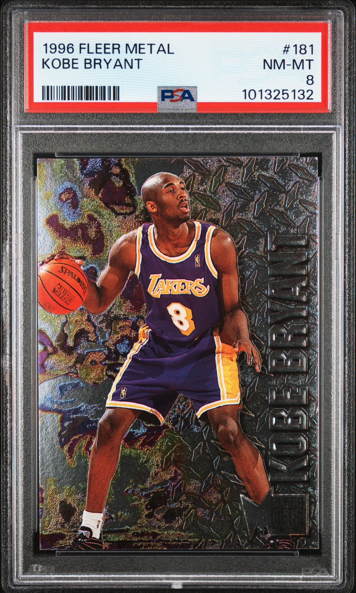 1996 Metal Kobe Bryant #181 Nm-Mt 8 front