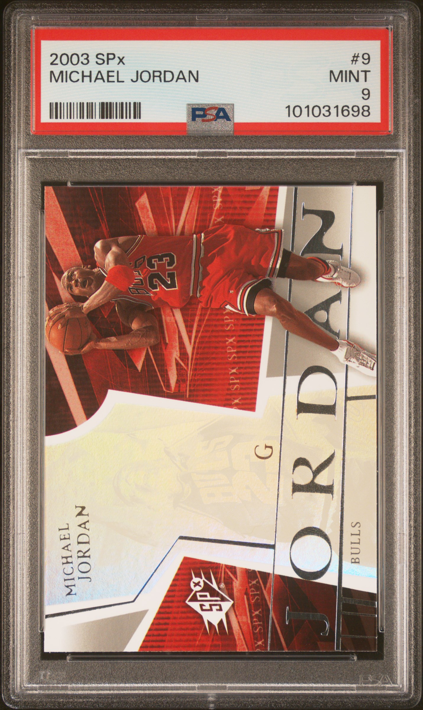 2003 Spx Michael Jordan #9 Mint 9 front