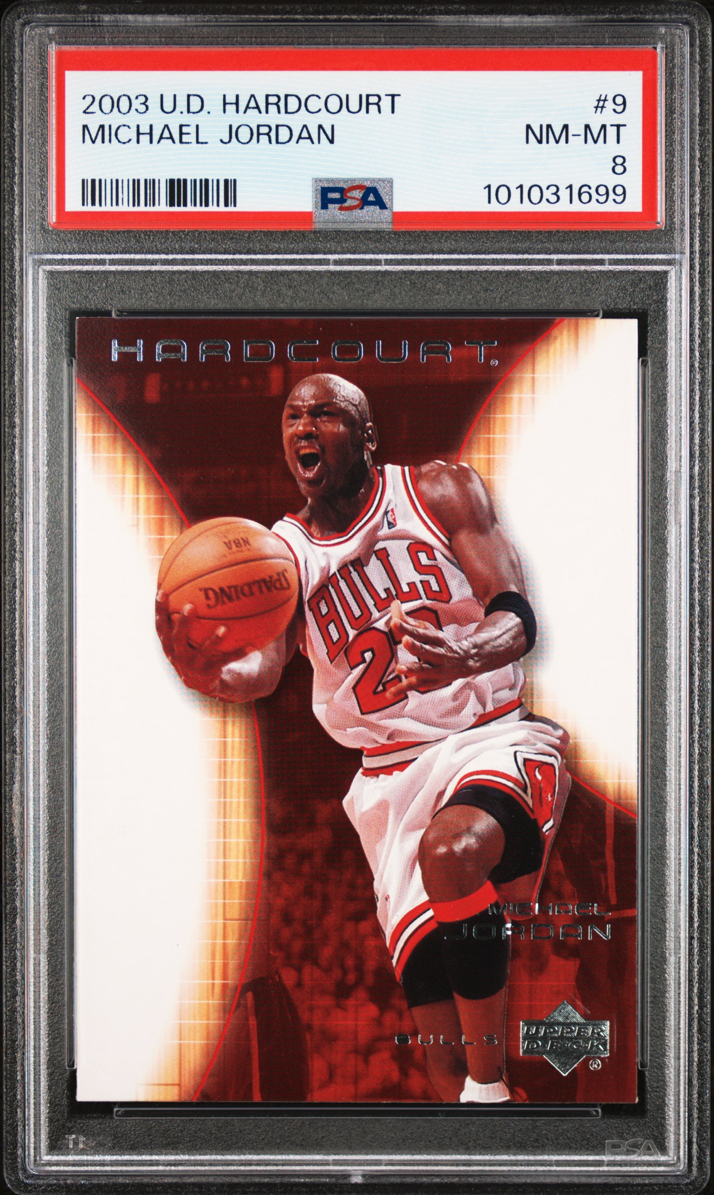 2003 Upper Deck Hardcourt Michael Jordan #9 Nm-Mt 8 front