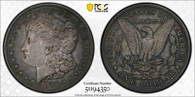 1880 $1 PR62