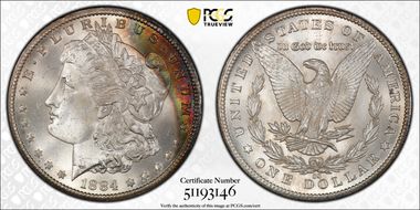 1884-CC $1 MS66+