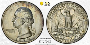 1938 25C PR67+