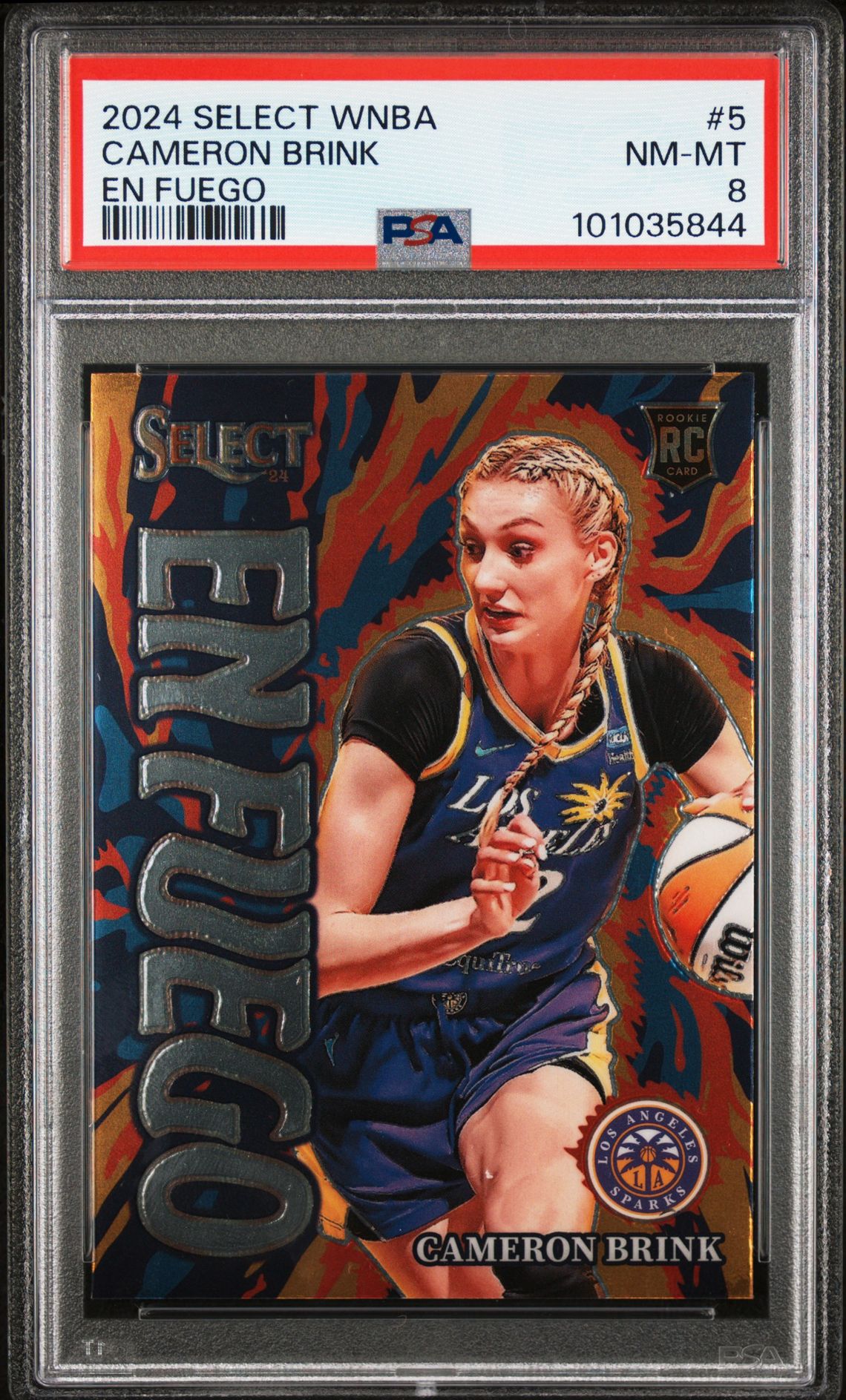 2024 Panini PANINI SELECT WNBA EN FUEGO Silver #5 Cameron Brink front
