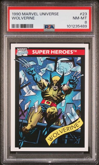 1990 Impel Marvel Universe #23 Wolverine front