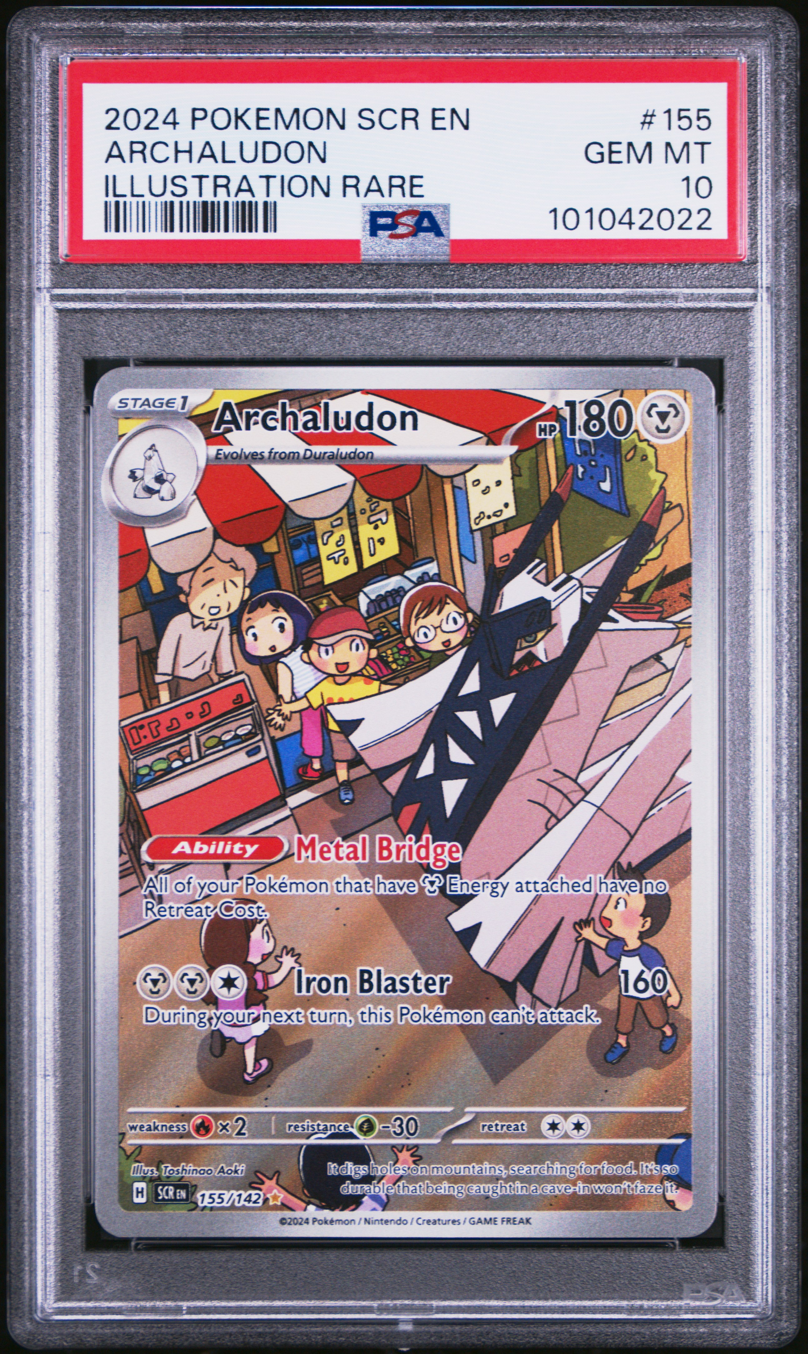 2024 #155 Archaludon PSA 10 Scr EN-Stellar Crown