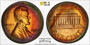1964 1C MS65RB