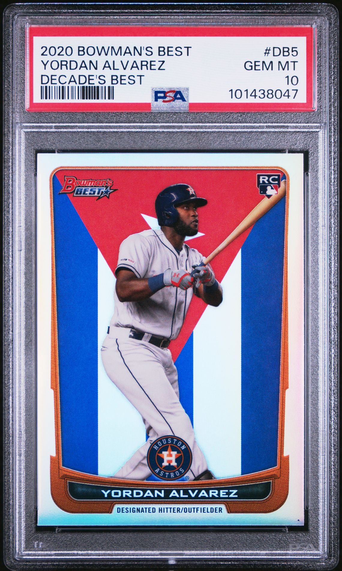 2020 Bowman BOWMAN'S BEST DECADE'S BEST #DB5 Yordan Alvarez front