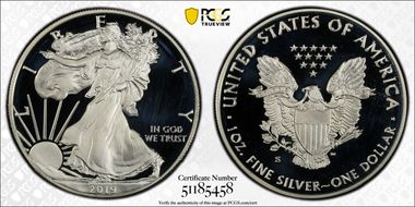 2019-S $1 Silver Eagle PR68DCAM