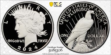 2024-S $1 Peace Dollar PR70DCAM