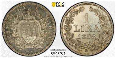 1898-R Lira MS65
